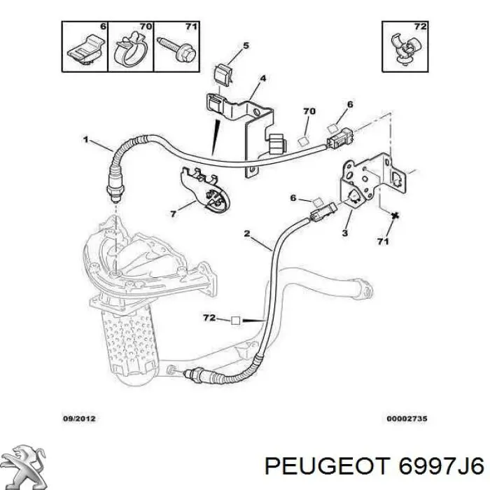  Peugeot/Citroen 6997J6 precio, desde 20,42 EUR