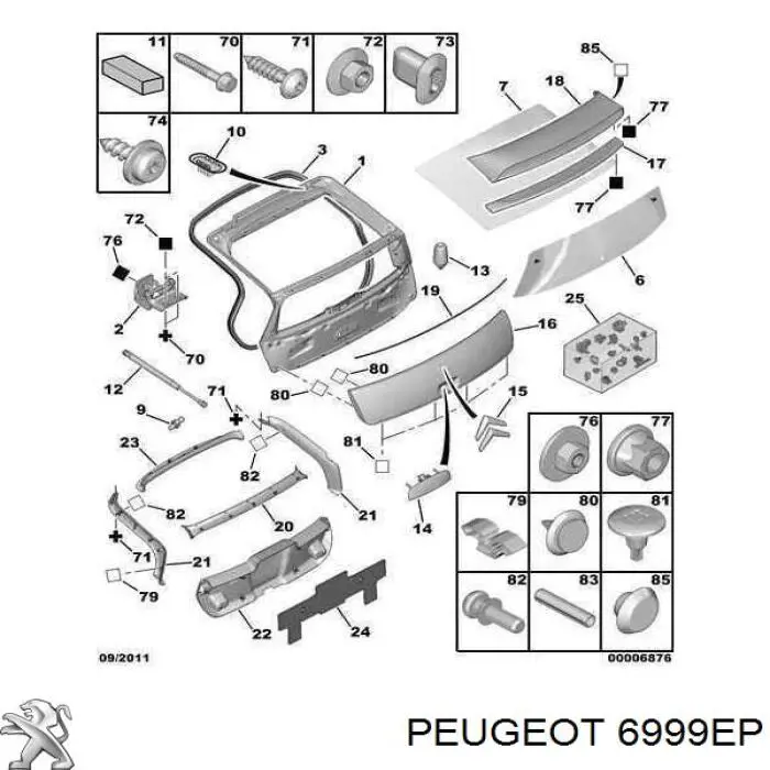 6999EP Peugeot/Citroen