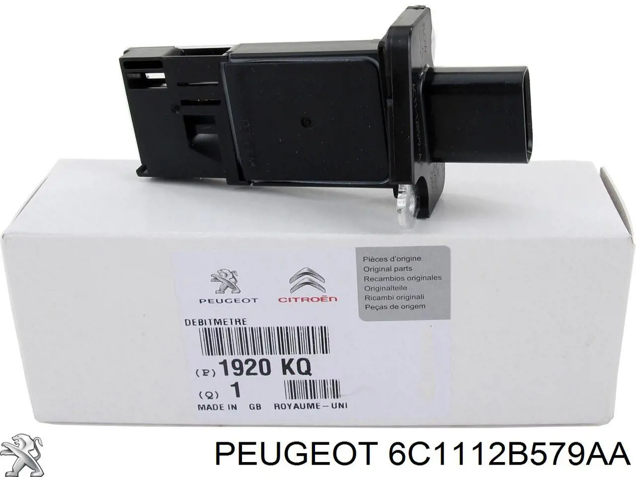 6C1112B579AA Peugeot/Citroen medidor de masa de aire