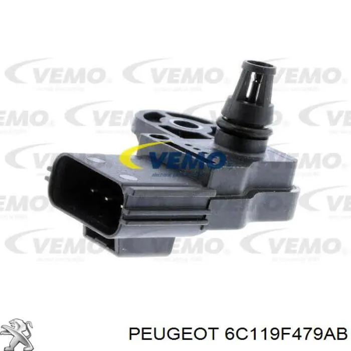 6C119F479AB Peugeot/Citroen sensor de presion del colector de admision