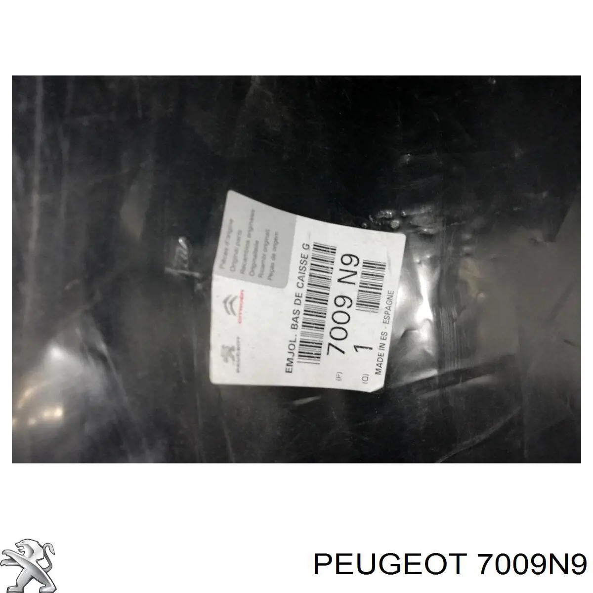 7009N9 Peugeot/Citroen Protector de umbral exterior izquierda