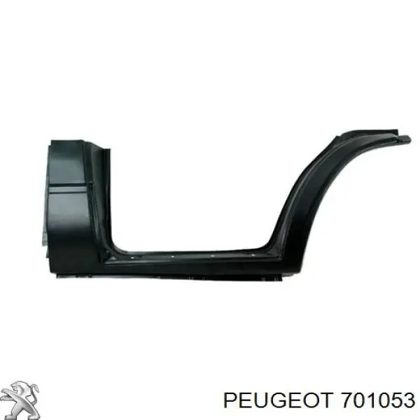 701053 Peugeot/Citroen chapa de acceso derecha