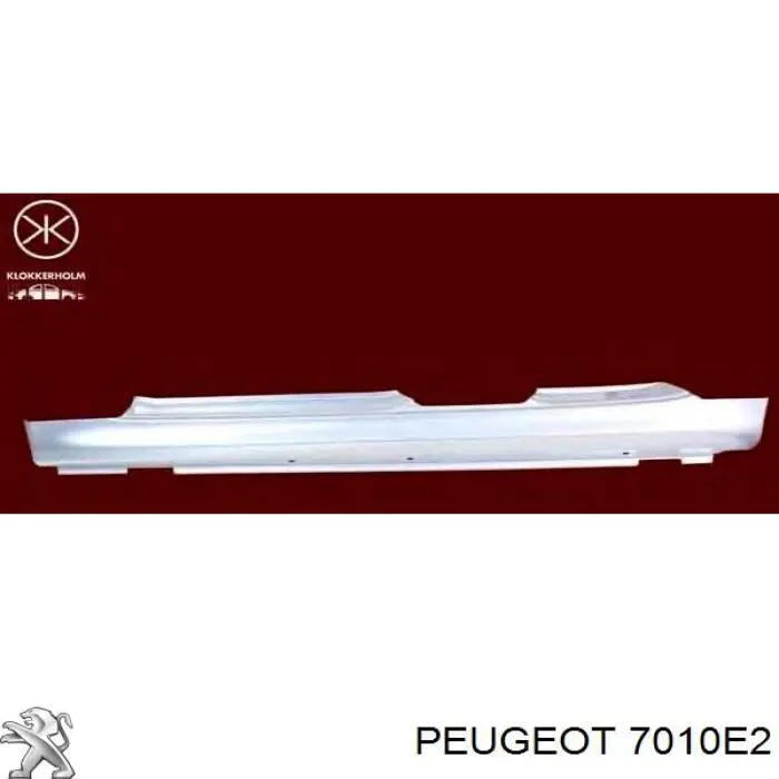 Umbral de puerta, derecha para Peugeot 206 (2E, K)