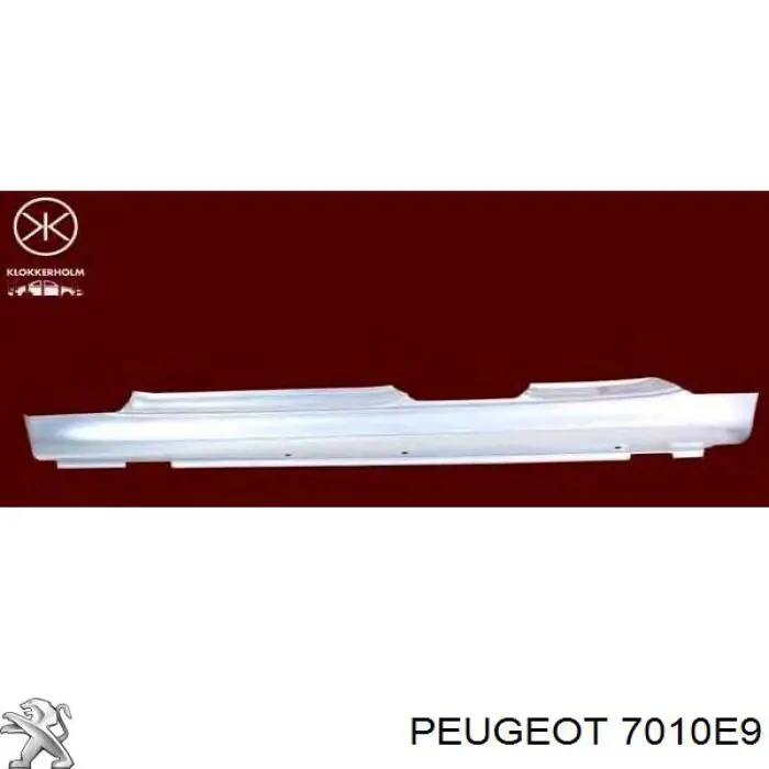 7010E9 Peugeot/Citroen Umbral de puerta, derecha