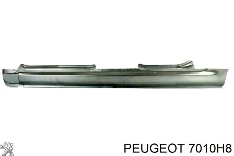 7010H8 Peugeot/Citroen umbral de puerta, derecha