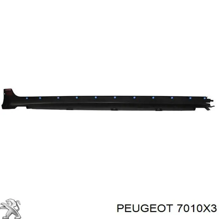 Moldura exterior derecha del umbral Peugeot/Citroen 7010X3 precio, desde 183,16 EUR