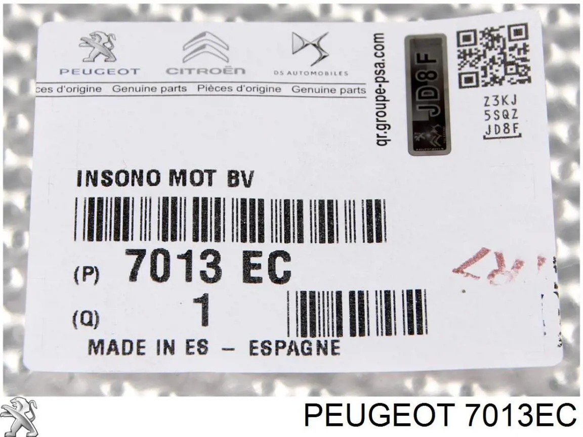 7013EC Peugeot/Citroen protección motor / empotramiento