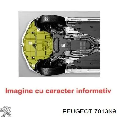 7013N9 Peugeot/Citroen protección motor /empotramiento