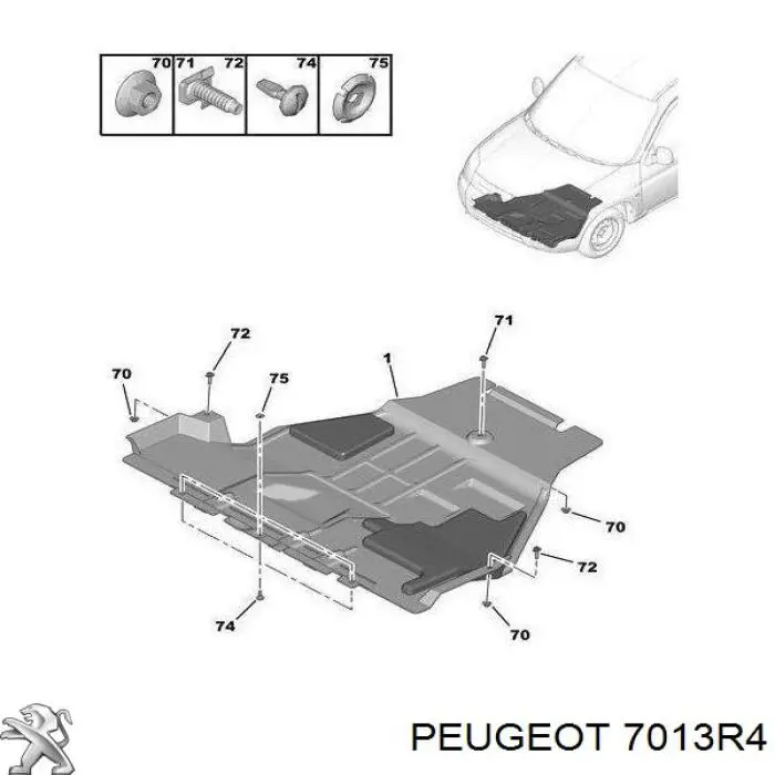 Protección de cárter Peugeot/Citroen 7013R4 precio, desde 53,57 EUR
