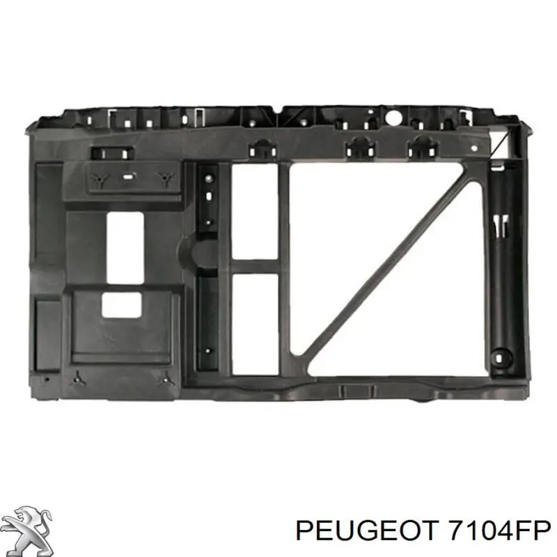 00007104P3 Peugeot/Citroen soporte de radiador completo