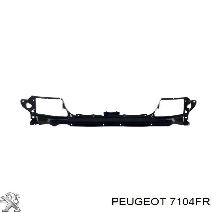 Soporte de radiador vertical (panel de montaje para foco) Citroen C3 1 (FC)