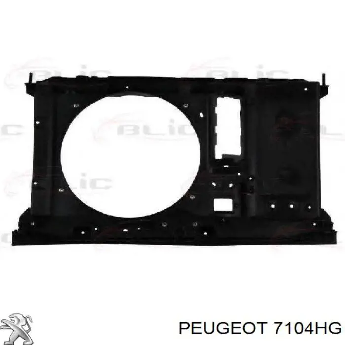 7104HG Peugeot/Citroen bastidor radiador