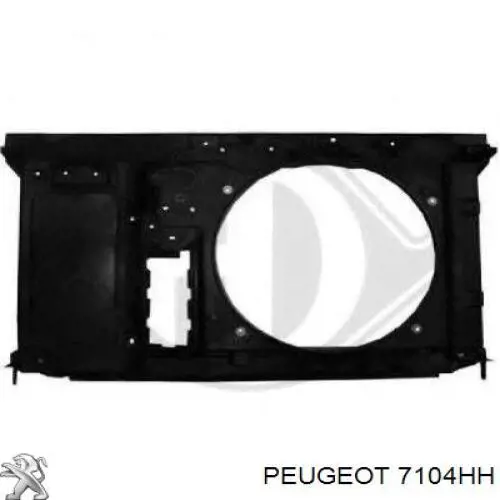 7104HH Peugeot/Citroen soporte de radiador completo