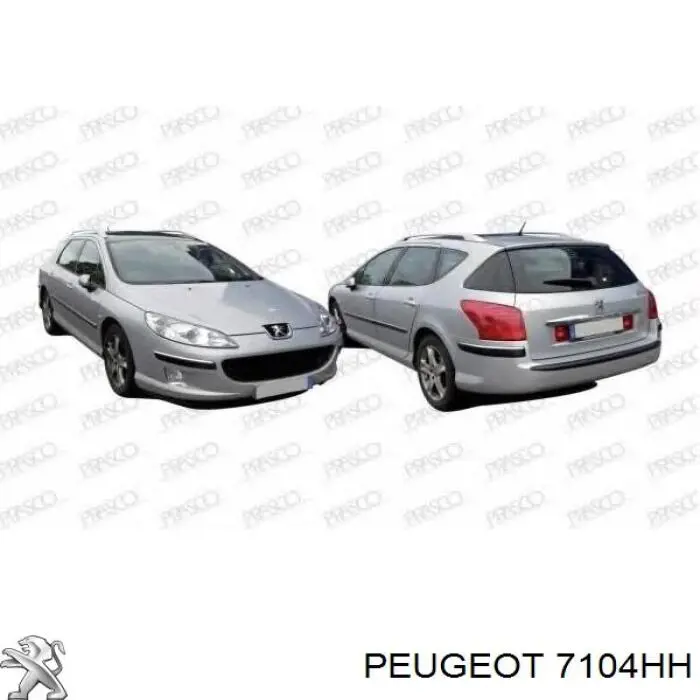 Panel de soporte del radiador y montaje de faros Peugeot/Citroen 7104HH precio, desde 90,30 EUR