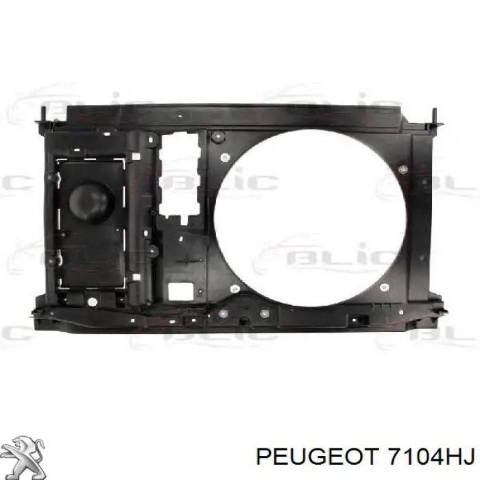 Soporte de radiador completo (panel de montaje para foco) para Peugeot Partner 