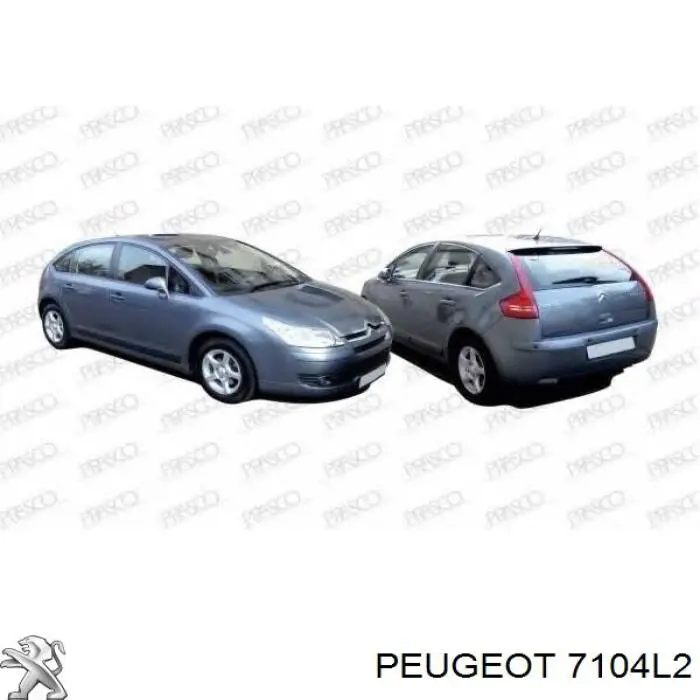 Marco de montaje del radiador Peugeot/Citroen 7104L2 precio, desde 68,24 EUR