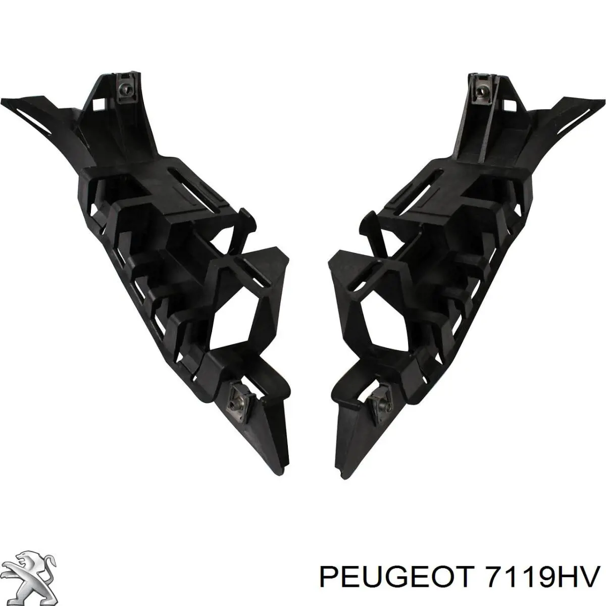 Soporte delantero izquierdo para aleta delantera 7119HV Peugeot/Citroen