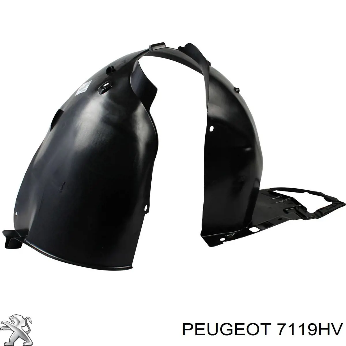 7119HV Peugeot/Citroen Soporte delantero izquierdo para aleta delantera