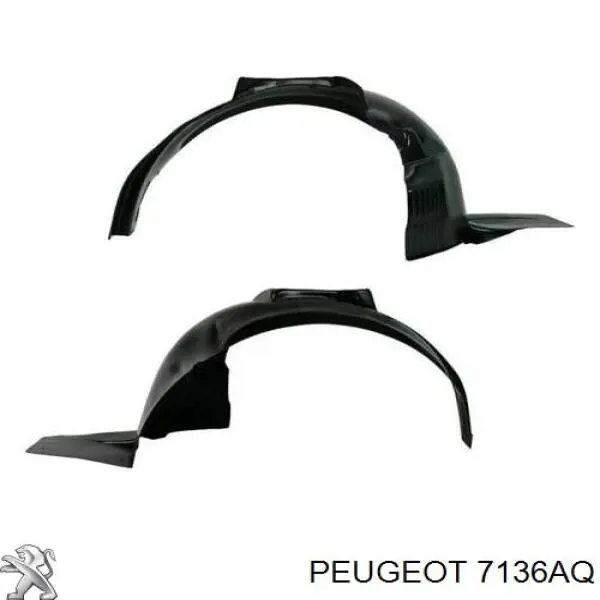Guardalodos interior izquierdo, guardafango delantero Peugeot/Citroen 7136AQ precio, desde 30,28 EUR