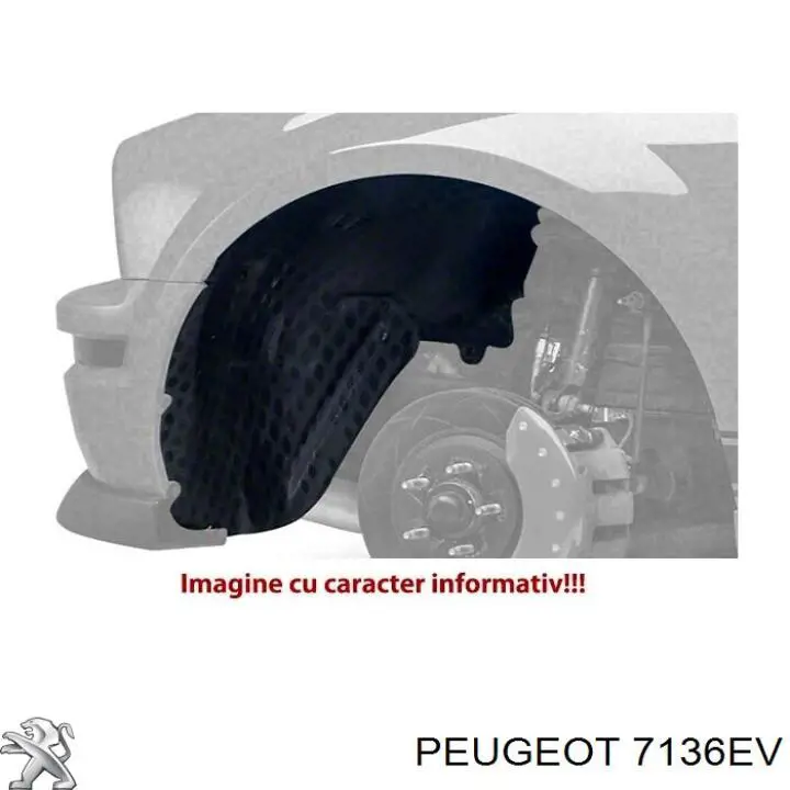Guardabarros interior derecho, aleta delantera Peugeot/Citroen 7136EV precio, desde 18,15 EUR