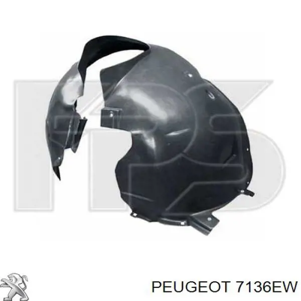 Guardalodos interior izquierdo, guardafango delantero Peugeot/Citroen 9801609880 precio, desde 37,50 EUR