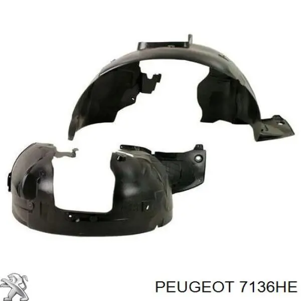 Guardalodos interior izquierdo, guardafango delantero Peugeot/Citroen 7136HE precio, desde 23,96 EUR