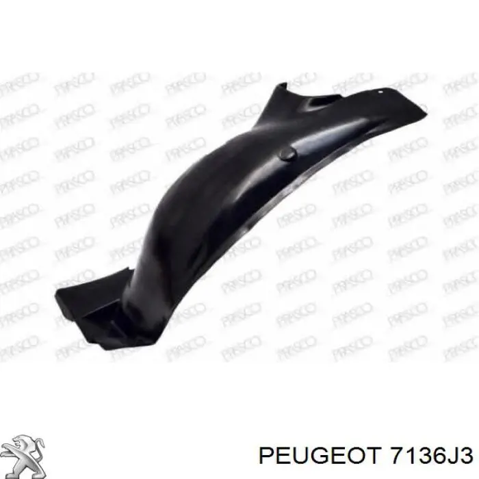 Comprar 7136J3 Peugeot/Citroen Paso de rueda delantero izquierdo trasero