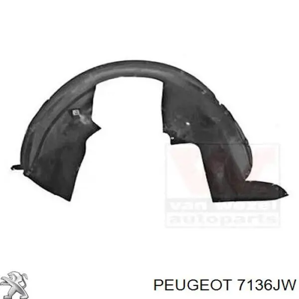 7136JW Peugeot/Citroen Paso rueda delantero derecho