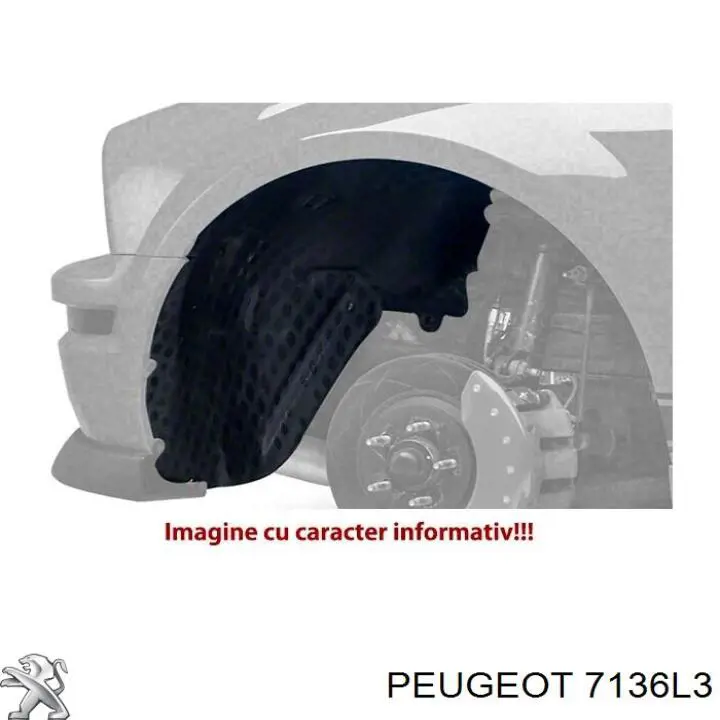 7136L3 Peugeot/Citroen Paso rueda delantero derecho
