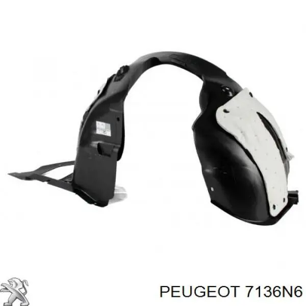 Guardalodos interior izquierdo, guardafango delantero Peugeot/Citroen 7136N6 precio, desde 23,65 EUR
