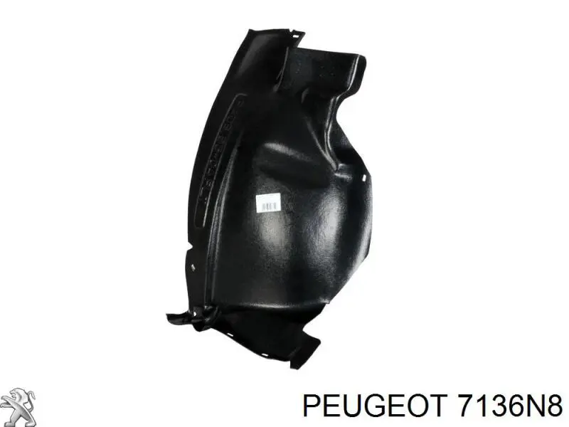 Guardabarros interior, aleta delantera, izquierdo trasero para Peugeot 406 (8B)