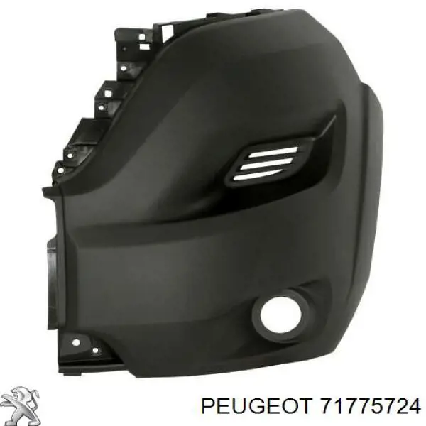 71775724 Peugeot/Citroen parachoques delantero, parte izquierda