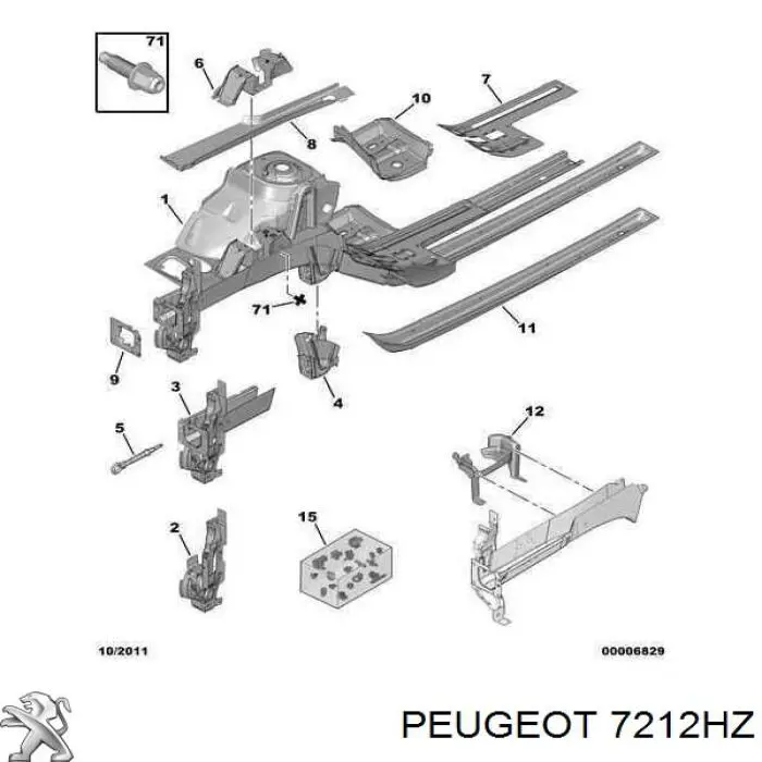 7212HZ Peugeot/Citroen