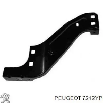 7212YP Peugeot/Citroen soporte de radiador izquierdo (panel de montaje para foco)