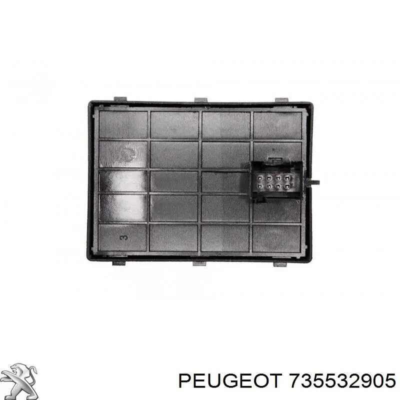 Interruptor de elevalunas delantera izquierda 735532905 Fiat/Alfa/Lancia