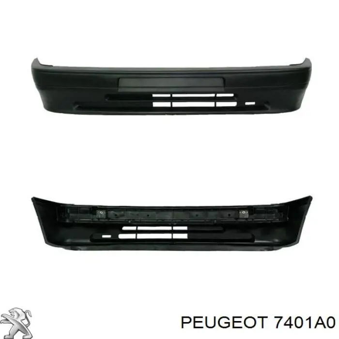 7401P0 Peugeot/Citroen paragolpes delantero
