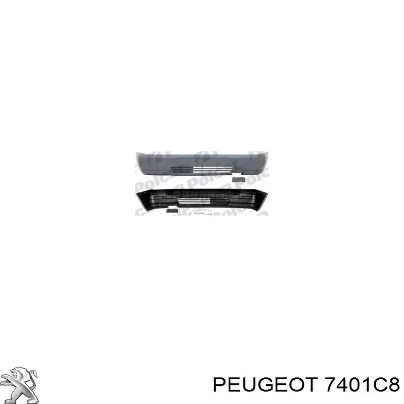 7401C8 Peugeot/Citroen parachoques delantero