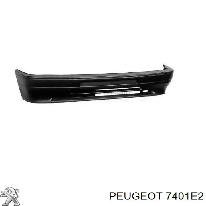 7401E2 Peugeot/Citroen paragolpes delantero