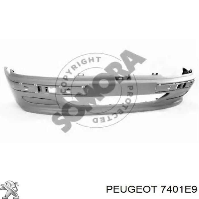 Parachoques delantero Peugeot/Citroen 7401E9 precio, desde 91,60 EUR