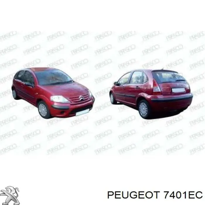 Parachoques delantero Peugeot/Citroen 7401EC precio, desde 70,16 EUR