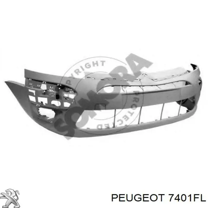 7401FL Peugeot/Citroen paragolpes delantero