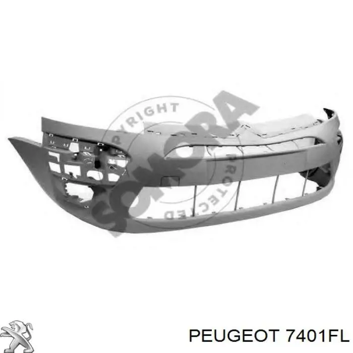 7401FL Peugeot/Citroen parachoques delantero