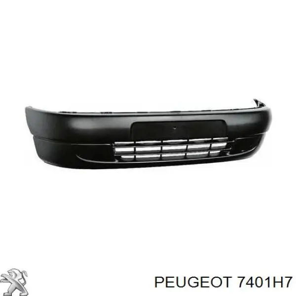 7401H7 Peugeot/Citroen paragolpes delantero