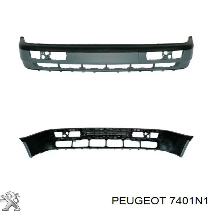 Parachoques delantero Peugeot/Citroen 7401N2 precio, desde 67,61 EUR