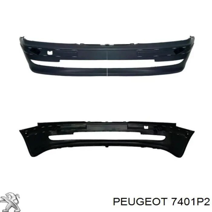 Comprar 7401P2 Peugeot/Citroen Defensa delantera