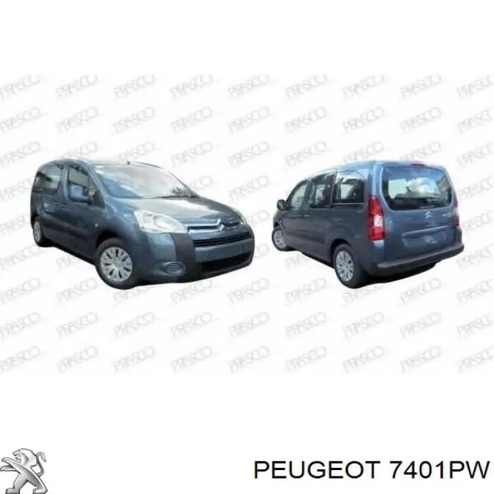 Parachoques delantero Peugeot/Citroen 7401PW precio, desde 92,76 EUR