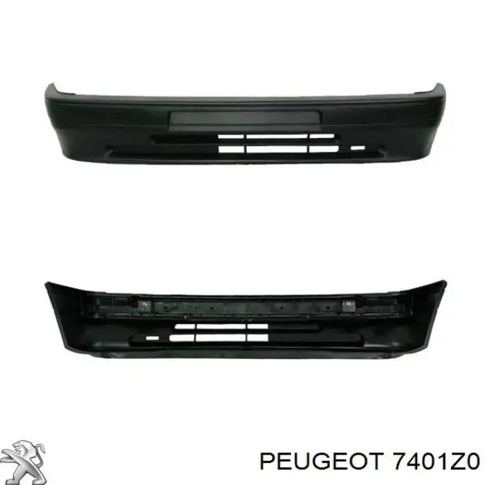 7401Z0 Peugeot/Citroen paragolpes delantero