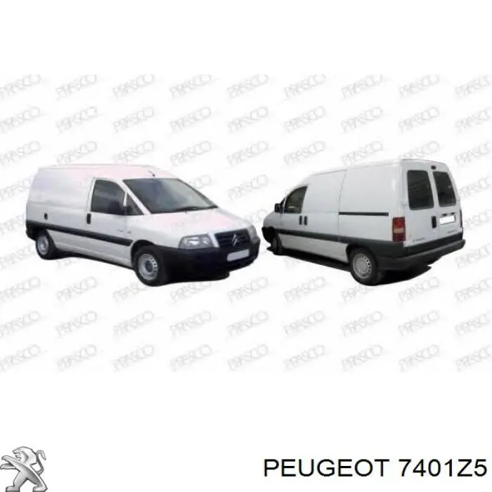 Comprar 7401Z5 Peugeot/Citroen Defensa delantera