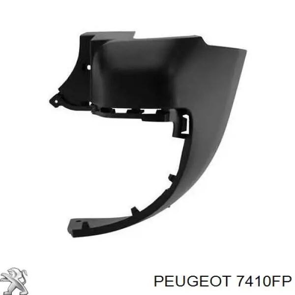 7410FP Peugeot/Citroen parachoques trasero, parte derecha