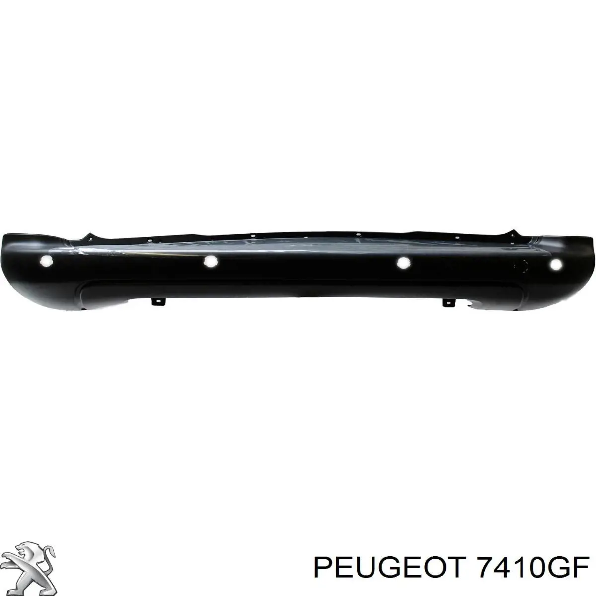 7410GF Peugeot/Citroen parachoques trasero, parte central